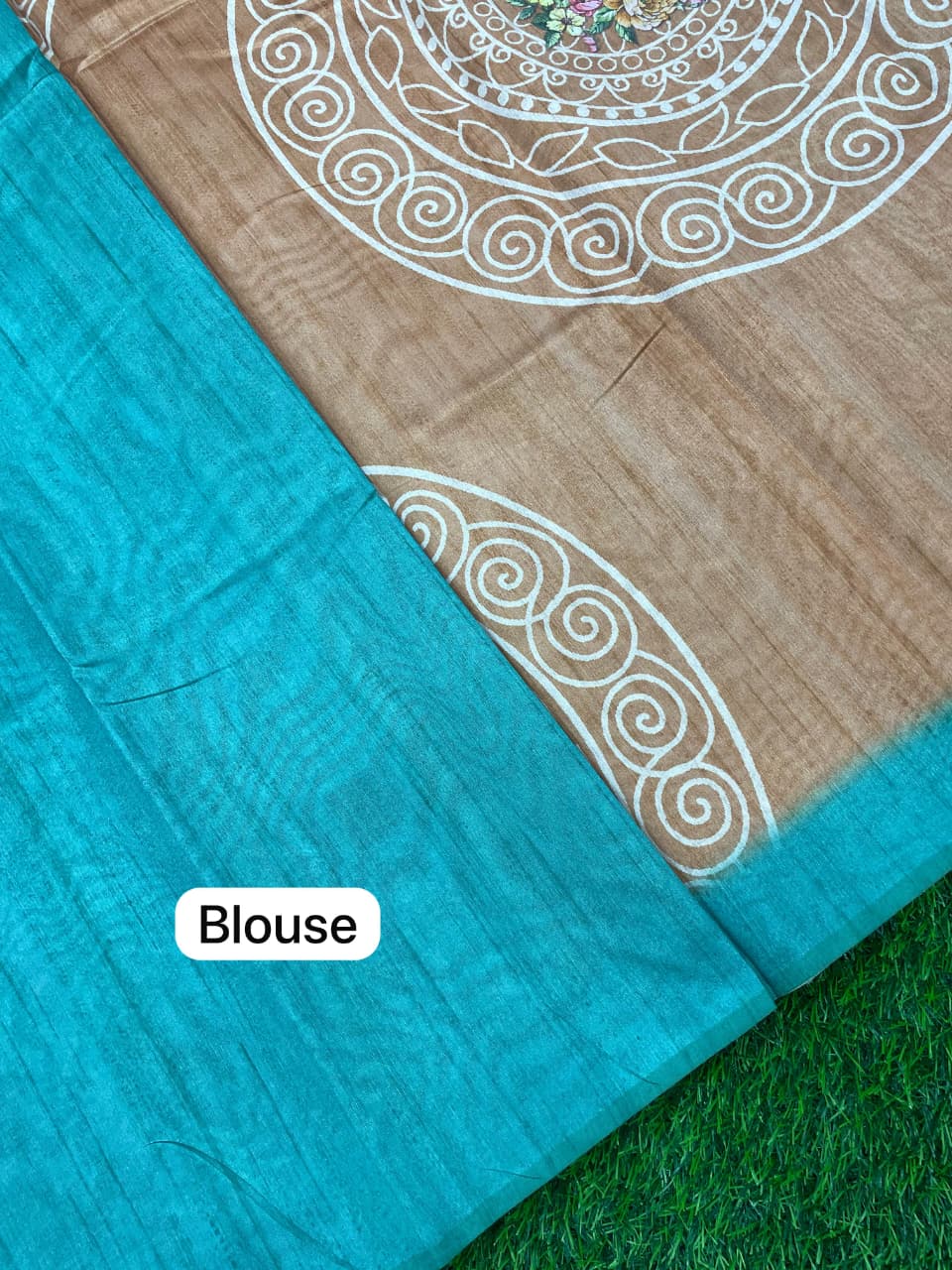 Tissue Silk Digital Print Cotton Soft Silk Saree